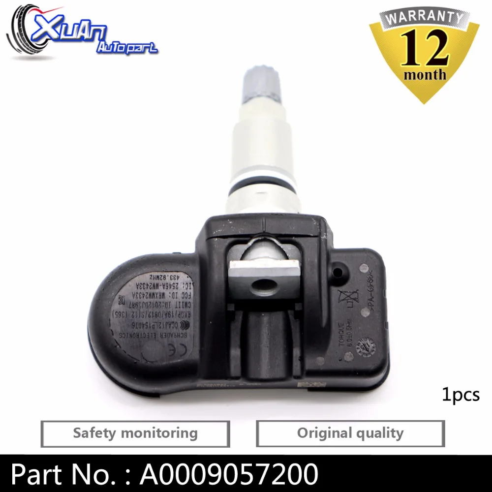 XUAN 1 шт. TPMS датчик давления в шинах A0009057200 для Dodge Chrysler Jeep Mercedes-Benz ML350 R350 S400 Smart 433,92 МГц