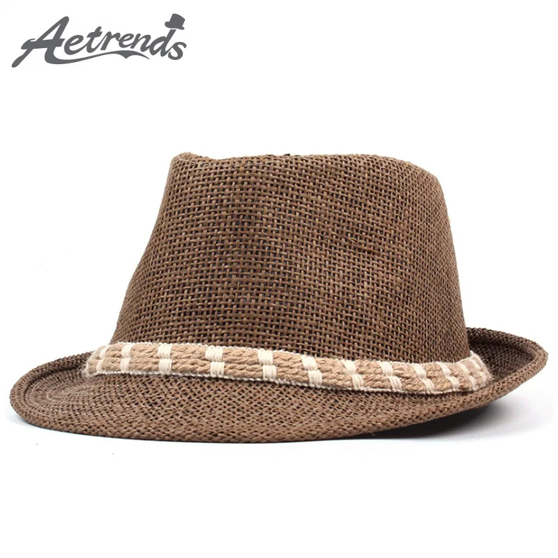 Fedoras Fashion Knitting Dot Jazz Small Fedora Hat Men Womens Hats Popular Vintage Caps Brown