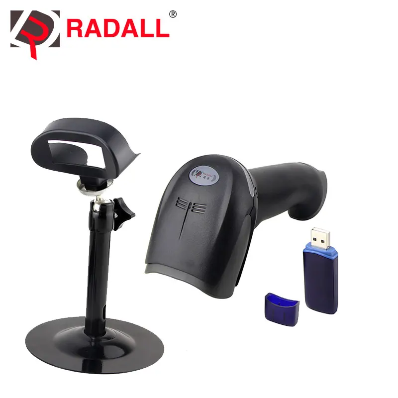 

RD-1908 with stand 1d laser bar code scanner supermarket wireless scanner code bar reader with bracket/ stand