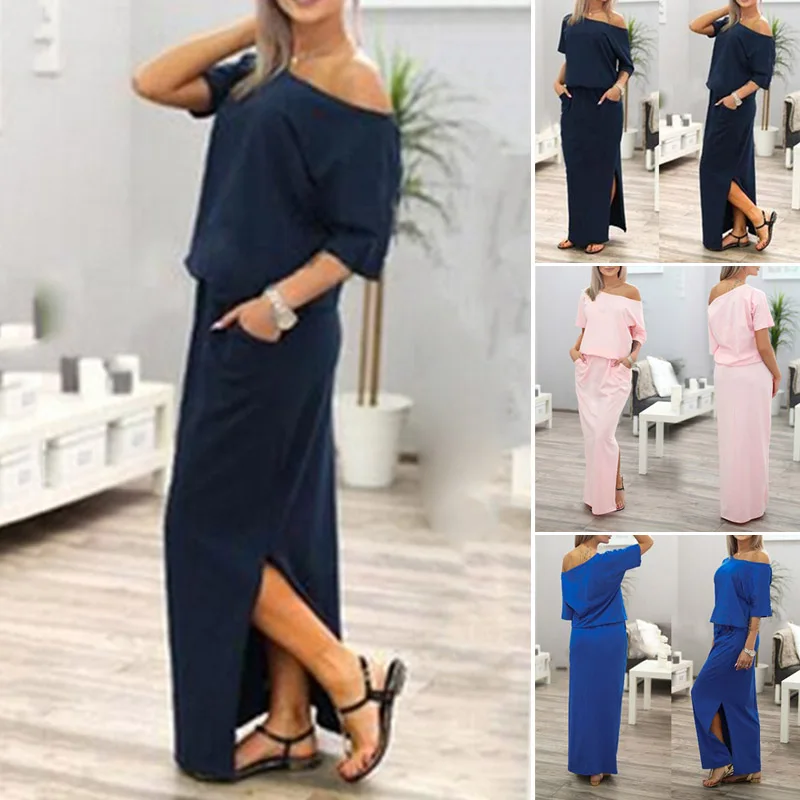 long tunic dress with slits on side