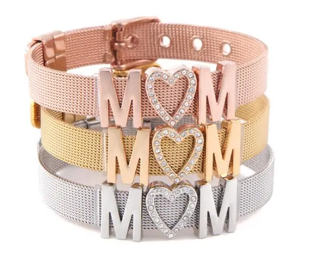 

2019 MOTHER'S DAY MESH STAINLESS STEEL BRACELET LOVE MOM FOR GIFT