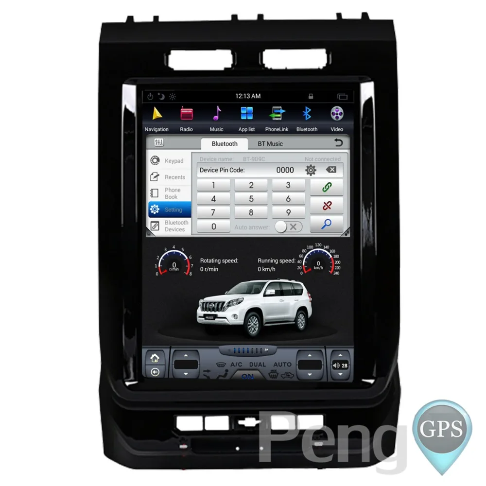 Discount Tesla Style 12.1 Inch IPS Android Car GPS Navigation DVD Player for Ford F150 2015 2016 2017 Car Radio 2G+64G Santav Headunit 4
