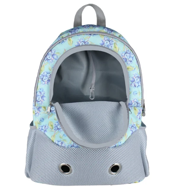 

Pet Carrier Shoulders Back Front Pack Dog Cat Travel Bag Mesh Backpack Head out Design Travel Adjustable Shoulder Strap