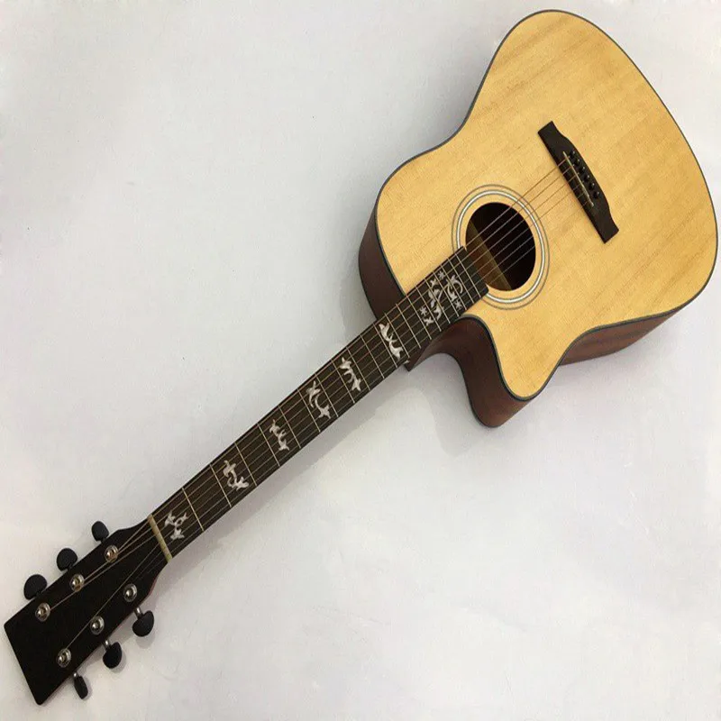 

good quality 41inch solid top acoustic-electric guitar free shipping