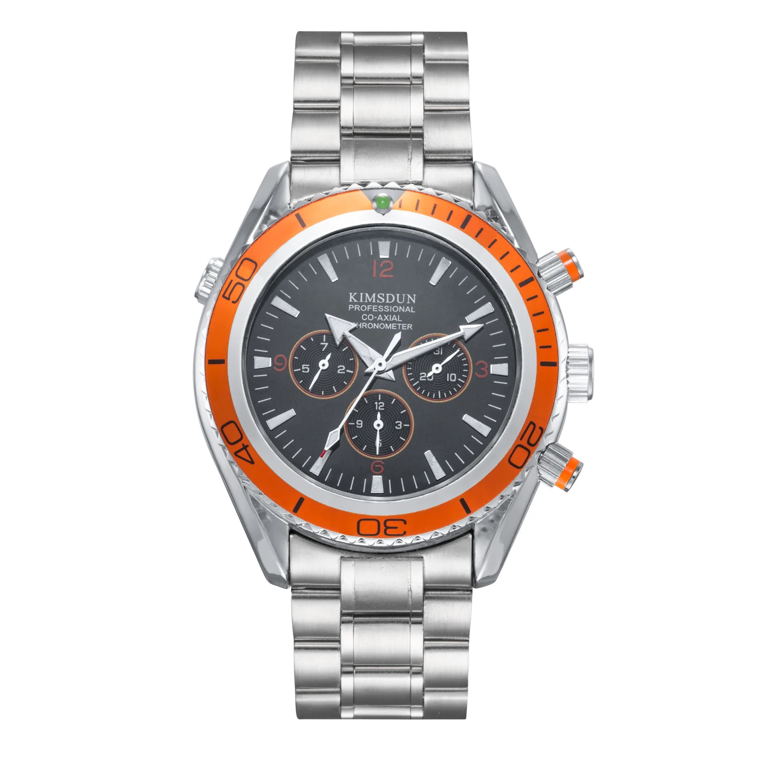 

Switzerland watches men luxury brand professional sea diver fashion men's waterproof steel three eyes 6 needle mechanical watch