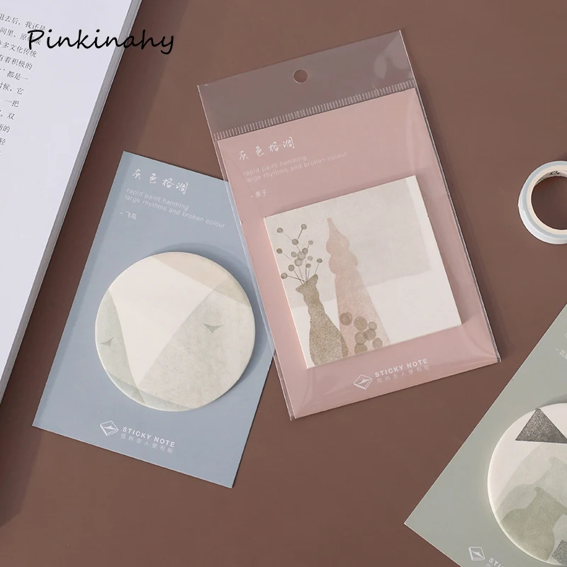 

4*Simple Gray style Creative Memo Pad Sticky Notes Memo Notebook Stationery Post Note Paper Stickers Office School Suppliy BQ012