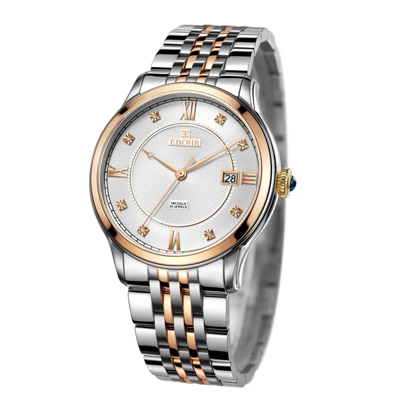 

EBOHR brand luxury machinery successful men's Mechanical watch waterproof business casual fashion watch 2019 new Ebohr10660218