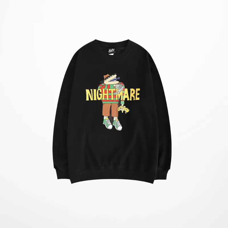 Streetwear Autumn Fashion Pullovers Men Nightmare Cartoon Print Hoodies Men Skateboard Hip Hop Twenty One Pilots Sweatshirts Men