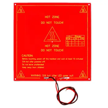 

MK2B 3D Printer Dual Power PCB Heated Bed 12V Setup w/ Wires & 100k SMD Thermistor Pre