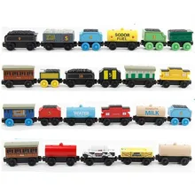Por Magnetic Engine Car Lots From Edwone Cast Wood Train Magnetic Trains Toy Wooden Railway Toys Tank Engine Thomas Track Master For Kids Car Xmas Gift