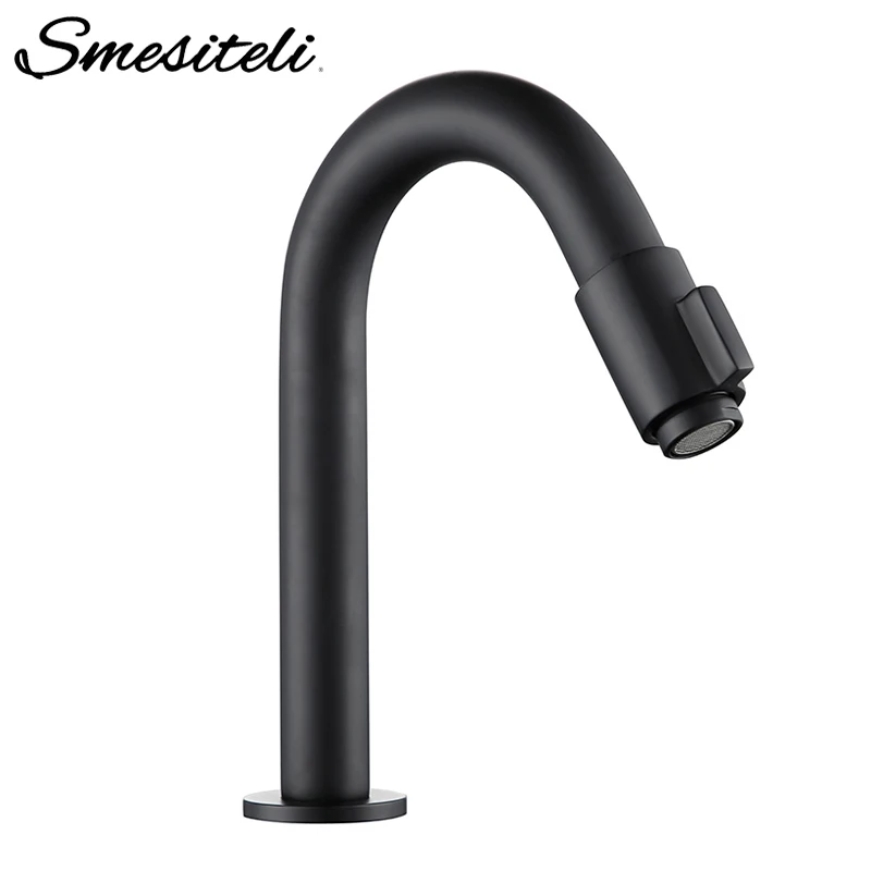 Online Smesiteli Küche Wasserhahn Messing Wasserhahn Bad Becken Armaturen Einzigen Kalten Waschbecken Armaturen Schwarz Wasserhahn Rose Goldene, Chrom Farben