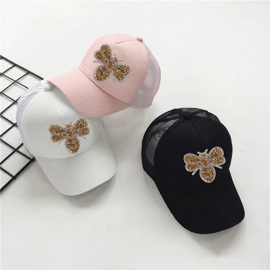 Black Bee Embroidered Patches For Clothes Rhinestone Decor DIY Cute Animal Patches Appliques Clothing T-shirt Cloth Sticker01 (1)