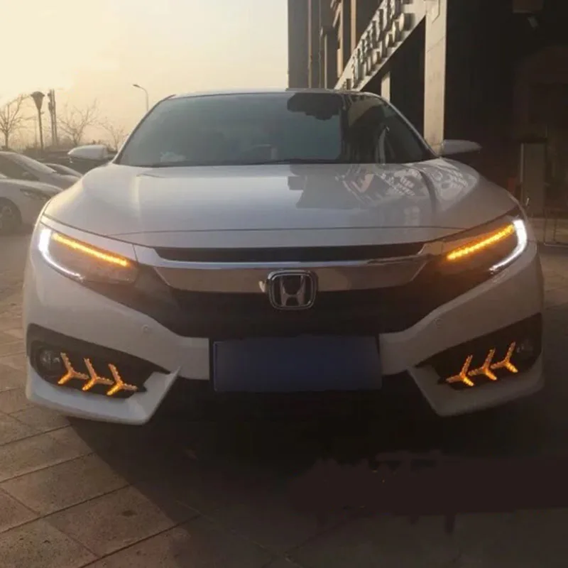 Стайлинг автомобиля фара для Honda Civic X 10G светодиодные фары нового светодиодная