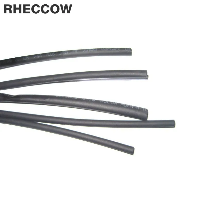 

RHECCOW 50M dia=1mm Black 600V 2:1 Heat shrink tube Shrinking Tubing Insulatingnsulation Sleeves Wire Wrap Cable