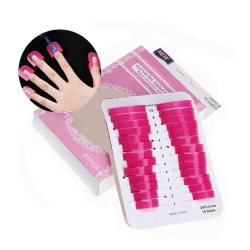 

26 pcs/set Creative Nail Polish Spill-Resistant Shield Molds Tips Finger Cover Clip Nail Art Gel Polish Protector Nail Art Tool