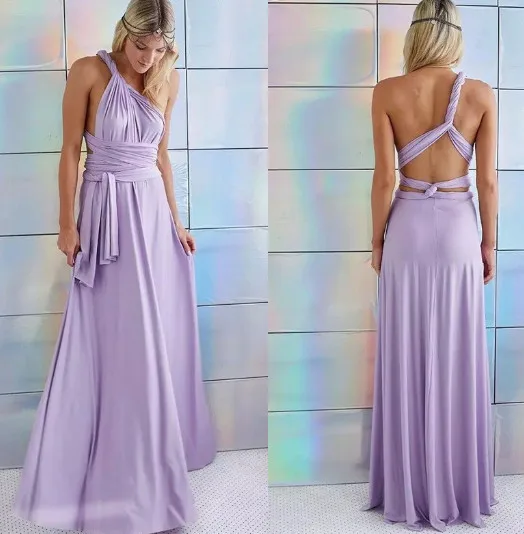 Hot 2016 summer sexy women maxi dress red bandage long dress sexy Multiway Bridesmaids Convertible Dress robe longue femme (8)