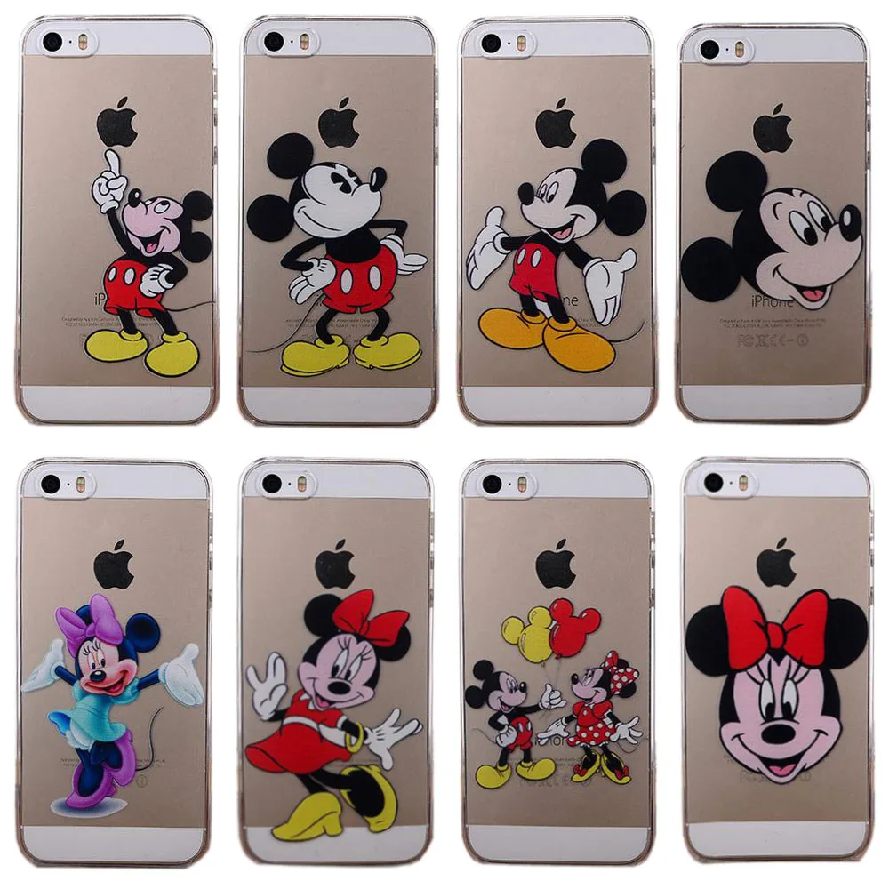 Mickey Minnie Mouse Women Cartoon Coque Fundas Cover Phone
