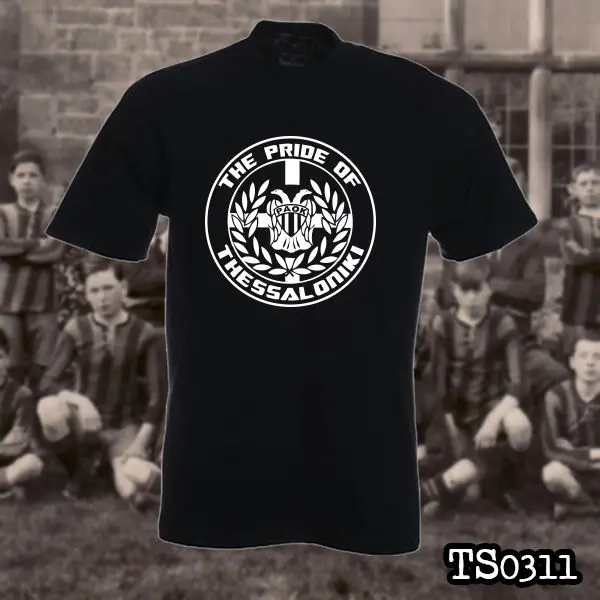 

PAOK THESSALONIKI ULTRAS HOOLIGANS t-shirt customized your own design funny shirt 100% Cotton Short Sleeve O-Neck Tops Tee Shirt
