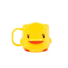 250 мл маленькая Желтая утка детская чашка для воды пластик с ручкой утолщение мультфильм многоразовые яркие цвета сок, напиток чашка дома