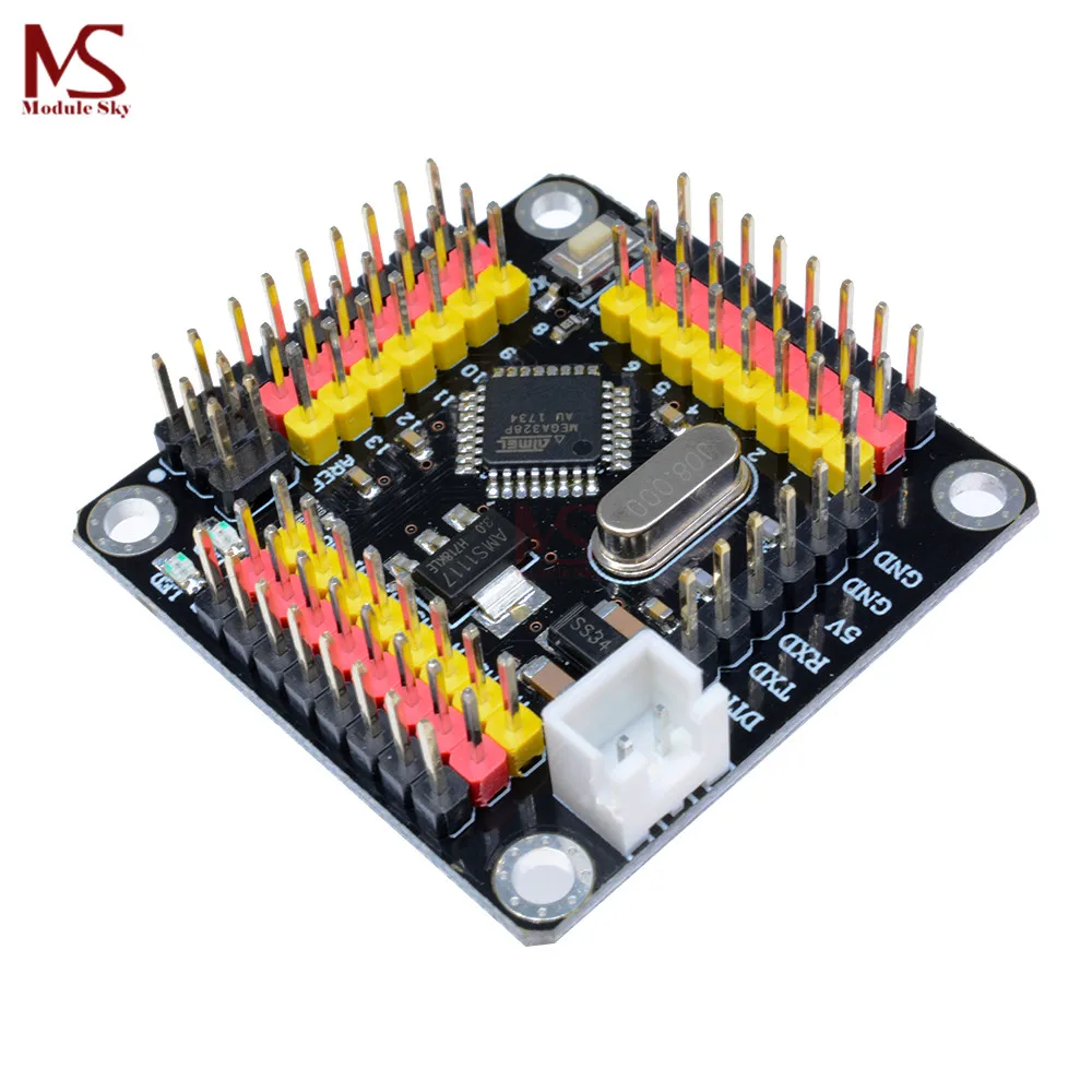 

Pro Mini Atmega328 3.3V 8MHz Board Module For Arduino Nano 3.0 ATMEGA328P Microcontroller Replace ATMEGA128 With 14Pins