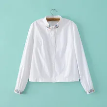 Nice Fashion Women Blouses Female Sweet Floral Embroidery Shirts Leisure Ol Wear Plus Lady Top And Blouses FashionLBAI0181