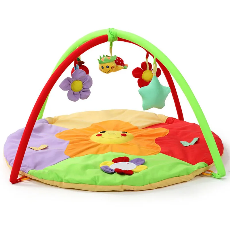 Hot 0 12 Months Soft Baby Toy Flower Play Mats Portable Baby Kids