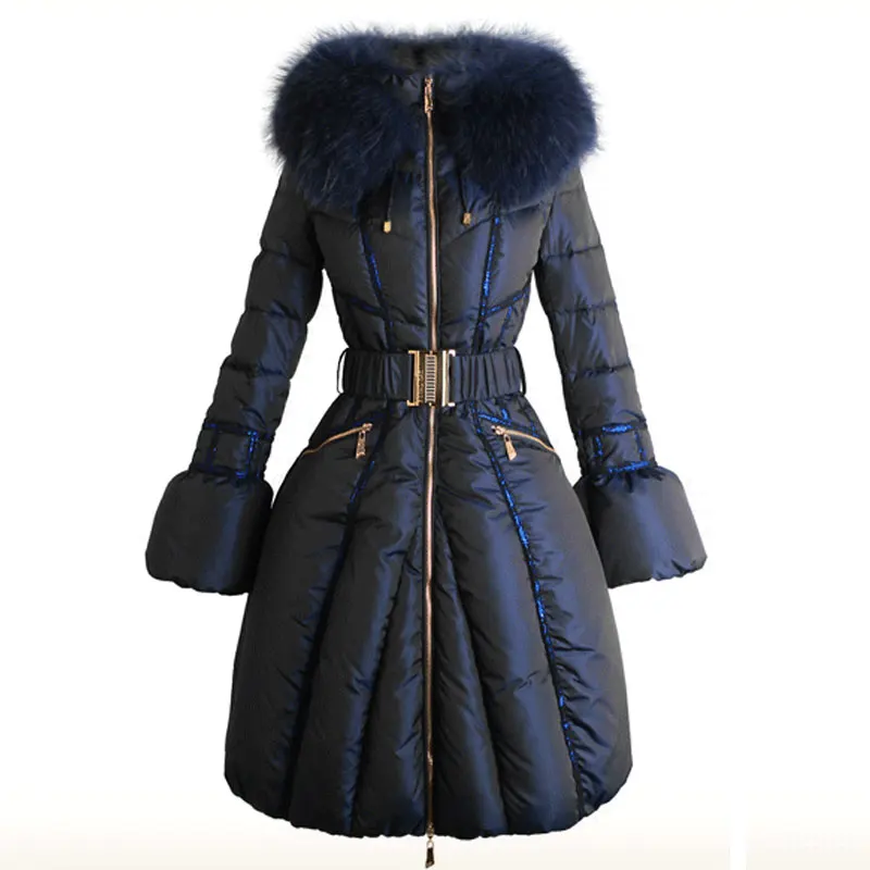 Зимняя куртка из меха енота, женские пуховики, женское пуховое пальто, парка из натурального меха, женская верхняя одежда, бренд royalcat