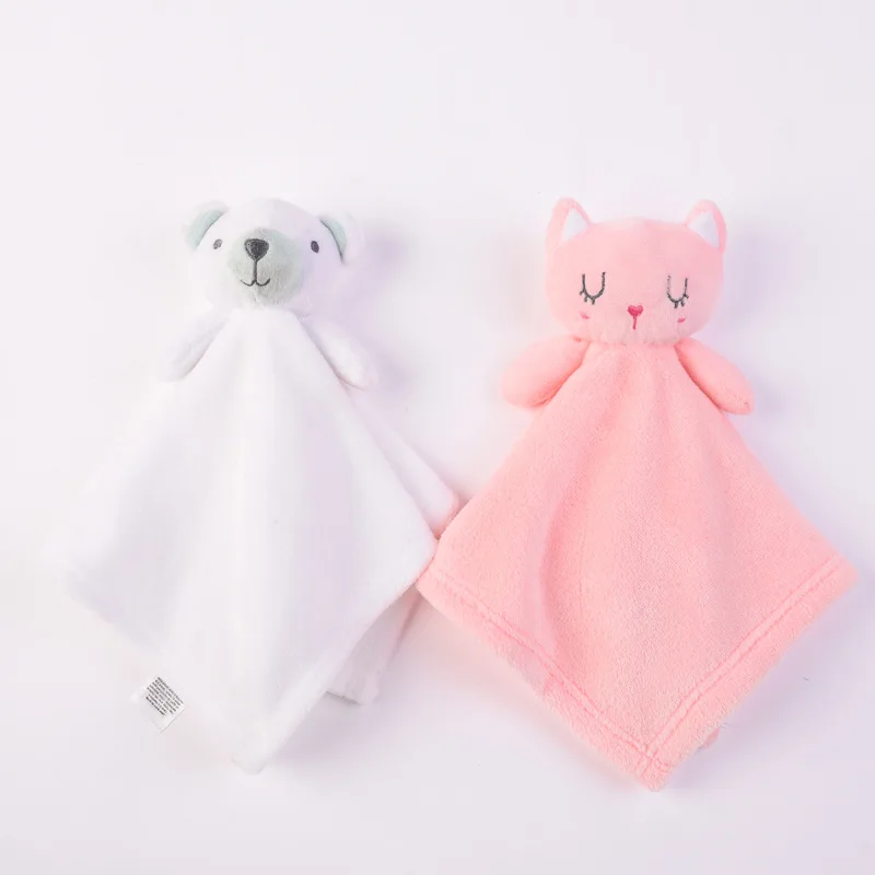 

New Baby Soft Toys Soothe Reassure Sleeping Animal Blankie Towel Baby Appease Towel Rattles Clam Toy Bebes Toys Doll