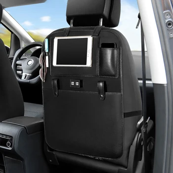 

Car Seat Back Protector Cover PU Leather Kick Mat Mud Clean Protect Auto Seats Covers For Children Kick Prevention