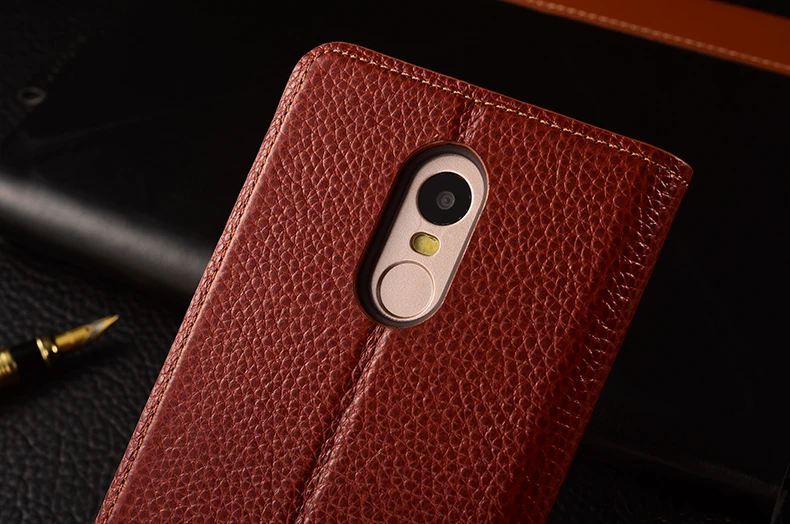 Чехол KEZiHOME из натуральной кожи для Xiaomi REDMI Note 4X чехол зернистой с задней крышкой