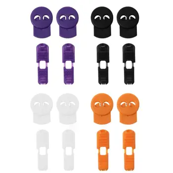 

4 Pcs/Set Shoelace Buckle No Tie Shoe Strings Accessories Plastic Lazy Laces Locking Lock Buckles Sneaker Shoes Supplies