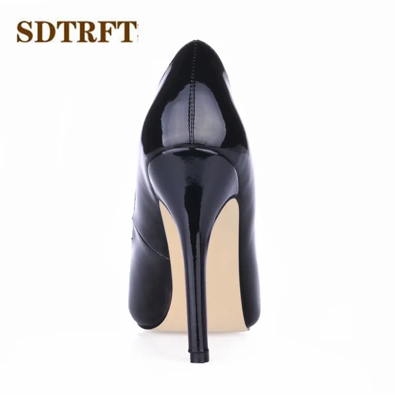 SDTRFT Stiletto Crossdresser shoes woman 11cm thin heels pumps Ladies zapatos mujer Summer Peep Toe Sandals Plus:35-41 42 43