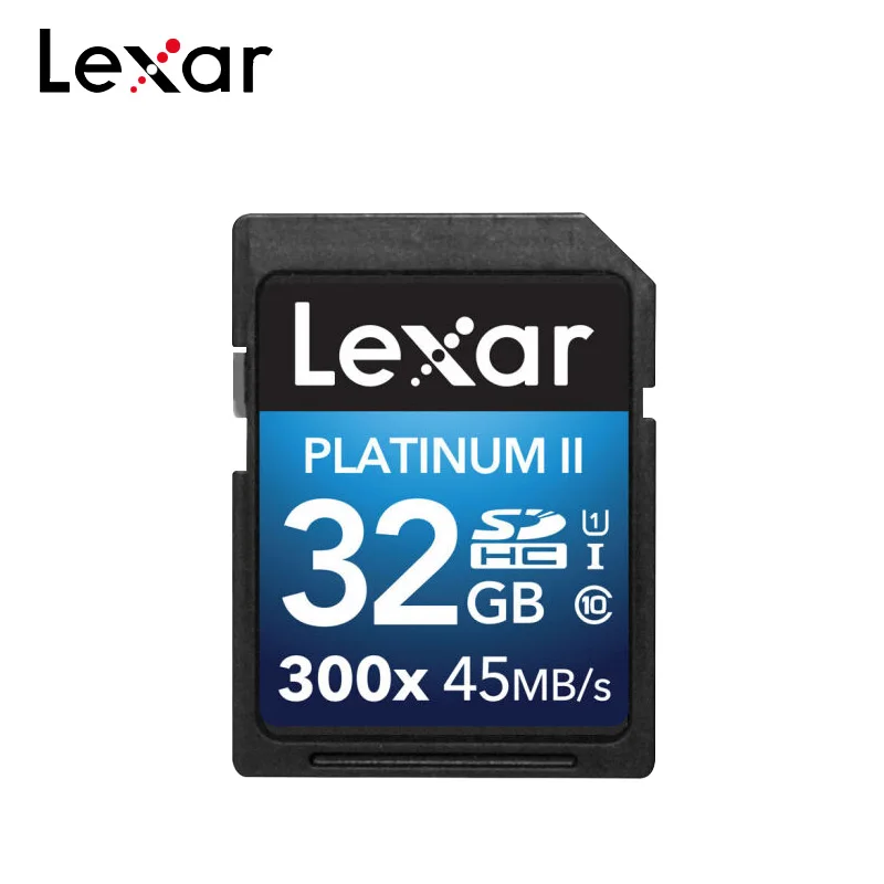 Lexar Platinum II 300x SD Card 16 GB 32 GB SDHC UHS-I U1 Class 10 до 45 МБ/с. карты памяти для портативных компьютеров DSLR видеокамеры