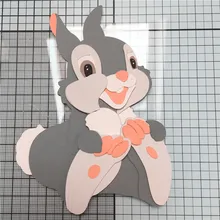 Кролик металлические режущие штампы трафареты для изготовления карт декоративное тиснение костюм бумажные карты штамп DIY