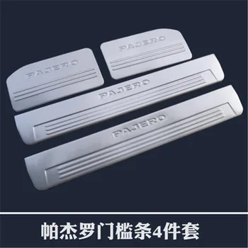 

Car accessories stainless steel Car door cover outside door sill plate for Mitsubishi Pajero V93 V97 V73 2003-2018 Car styling