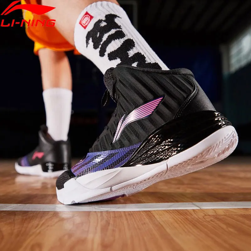 Продажа Li Ning мужские кроссовки для баскетбола, шторм на корте, на подкладе, облачная подошва, РБ, носимая спортивная обувь, кроссовки ABPP003 XYL227