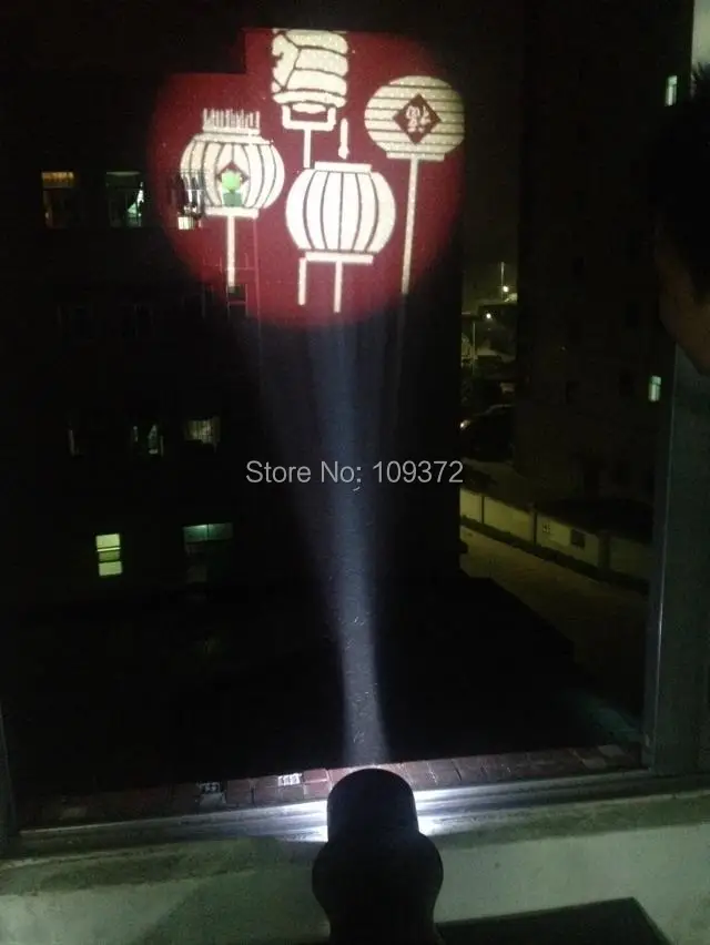Супер яркий 100 Вт светодиодный украшения рекламные вывески улица мобильных освещения открытый пользовательские Стекло логотип компании продажи Гобо проектор