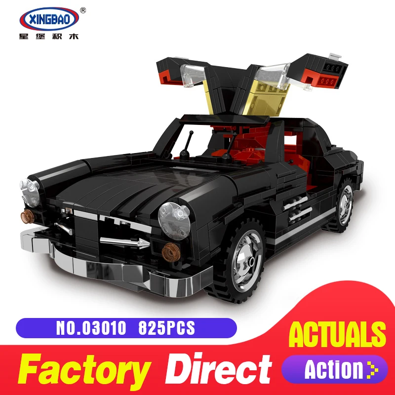 

XingBao 03010 825Pcs Creative MOC Technic Series The Photpong Car Set Children Education Building Blocks Bricks Toys XB-03010