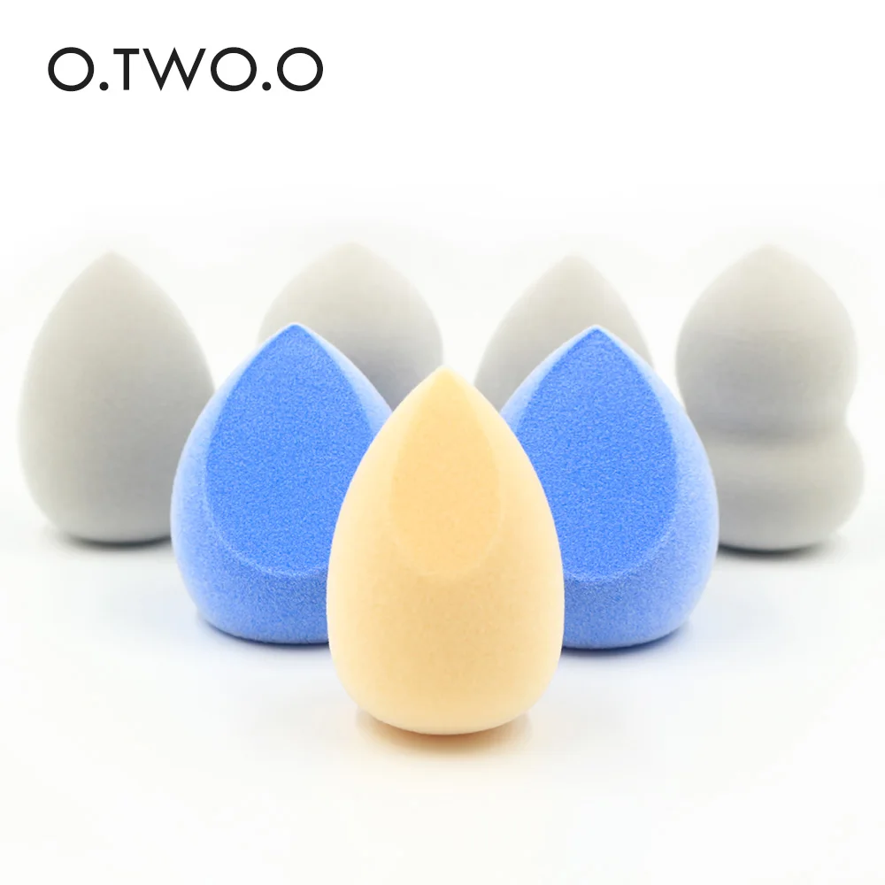 

O.TWO.O Makeup Sponge 4 Design Smooth Velvet Beauty Puff Microfiber Fluff Soft Non-Latex Make Up Sponges Cosmetic Kit maquiagem