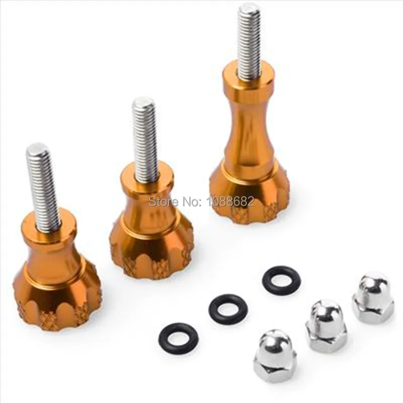3PcsSet Aluminum Thumb Knob Screw for Mini Camcorder GoPro Hero 4 3 SJ4000 SJ5000 Mount Accessories (6)