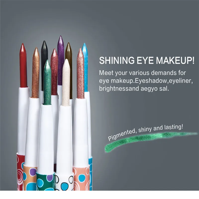 

2019 Brand New Multi-functions Long Lasting Smudge Proof Cosmetics Eyeliner Gel Waterproof Eye Make Up Quick Drying Eyeliner
