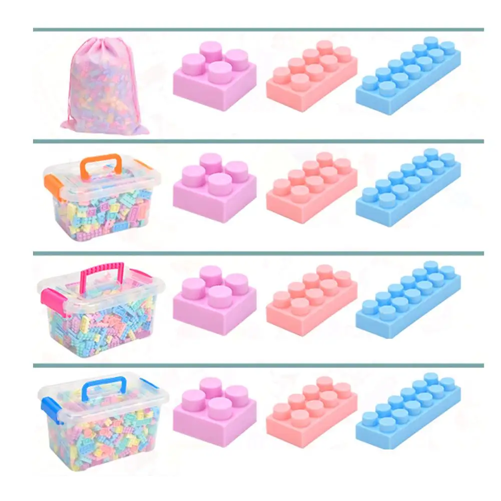 

Changeable Building Blocks In Macarons Color DIY Kindergarten Assembly Insertion Educational Toy Children Intelligence Exercise