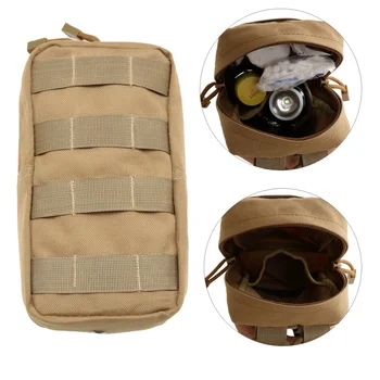 

600D Oxford Cloth Utility Tactical Pouch Bag Outdoor Military Vest Waist MOLLE Bag Outdoor Gadget Hunting Wasit Pack Equipment
