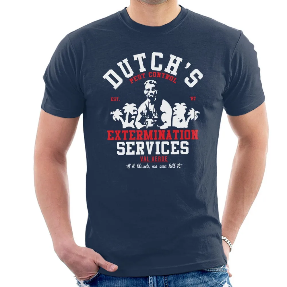 

2019 Fashion Hot Predator Dutchs Extermination Services Men's T-Shirt Tee shirt