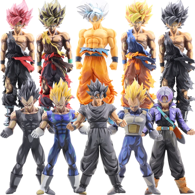 

22-35cm Dragon Ball Z Action Figures Super Saiyan Son Goku Vegeta Anime Master Figurine Collection Model Toys For Children #E