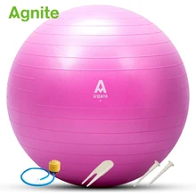 Agnite yoga мяч 65 см ПВХ пилатес мяч для фитнеса F4172 взрывозащищенные гимнастический мяч баланс yoga упражнения bosu фитбол