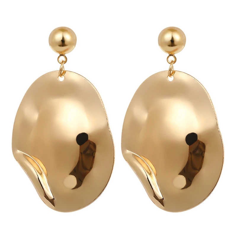 

Geometric Drop Earrings For Women Girl Gold Color Dangle Earring 2019 Female Statement Geometric Earrings Fashion Jewelry