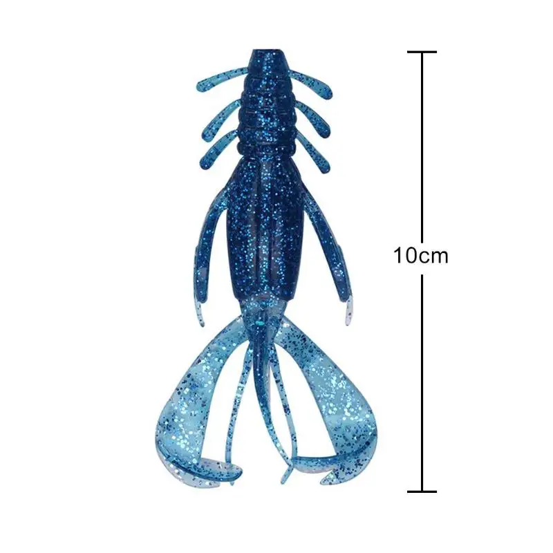 4 шт./лот 10 см 10g для рыбалки, мягкие блесны на удочку блесток Омаров имитация креветки приманки бас Поверхностная приманка PESCA блесна воблер Карп рыбы