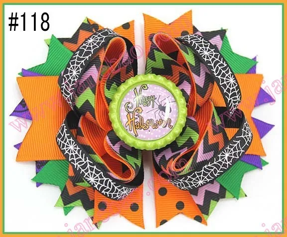 free shipping 30pcs halloween boutique hair bows t...