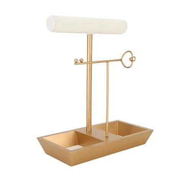 

Fashion Nordic Style Jewelry Hanging Rack Desk Decor Ornament Bracelet Necklace Earrings Jewelry Display Stand Storage Holder